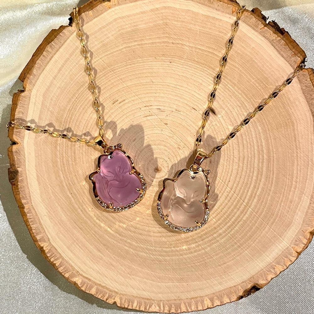 Crystal Fox necklace’s